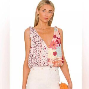 Free People Tied To You Flowy Tank Top size Small EUC